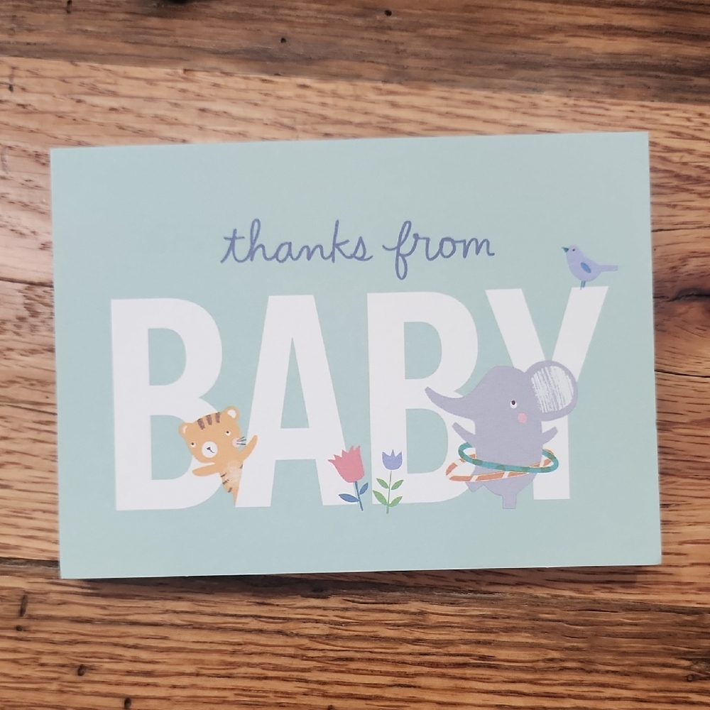 Cute Baby Thank You Card